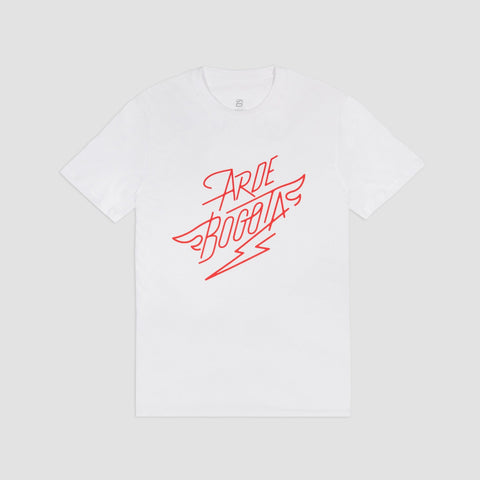 Arde Bogota, Camiseta Blanca Logo Rojo