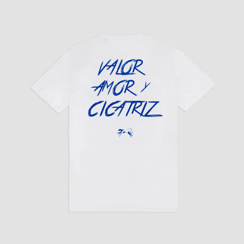 Arde Bogota, Camiseta Valor, Amor y Cicatriz