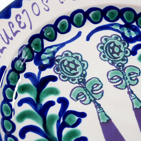 Dellafuente, Plato de Cerámica Azulejos de Corales