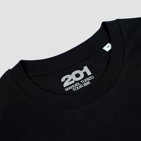 Manuel Turizo, Unisex "201 Tour" Black Tee