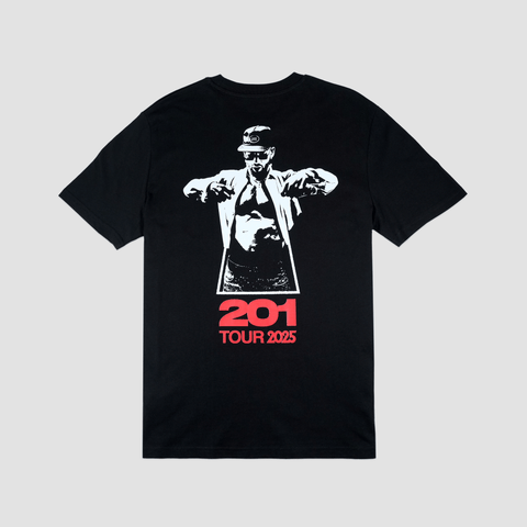 Manuel Turizo, Unisex "201 Tour" Black Tee