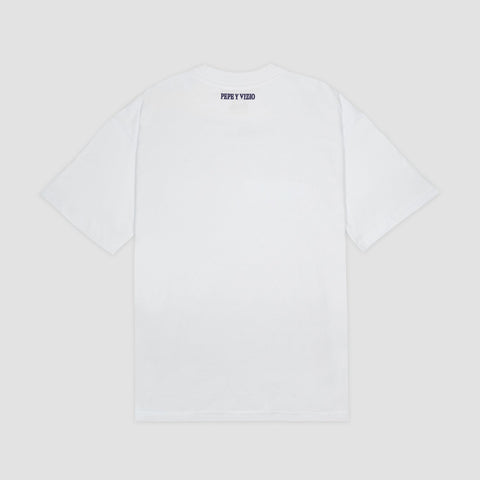Pepe:Vizio, Camiseta oversize "PUCHERO" - Blanca