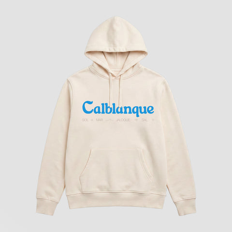 Sudadera Crema Azul Calblanque