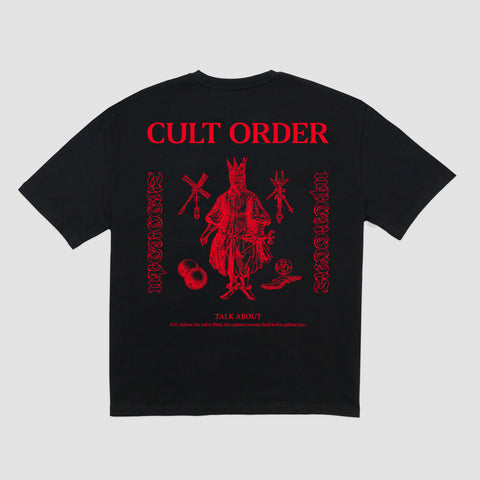 Cult Order - Talk About tee Black