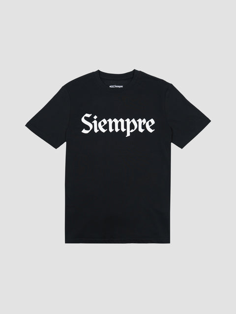 'Siempre' Black Tee