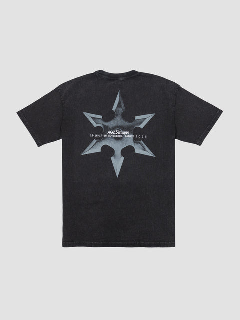Shuriken Washed Black Tee