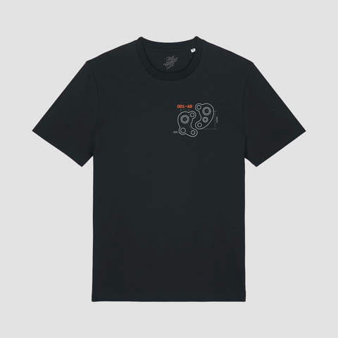 Camiseta Arde Bogotá Instrucciones Negra