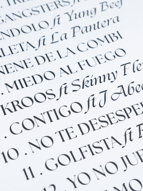 Camiseta Blanca - Tracklist Modo Leyenda