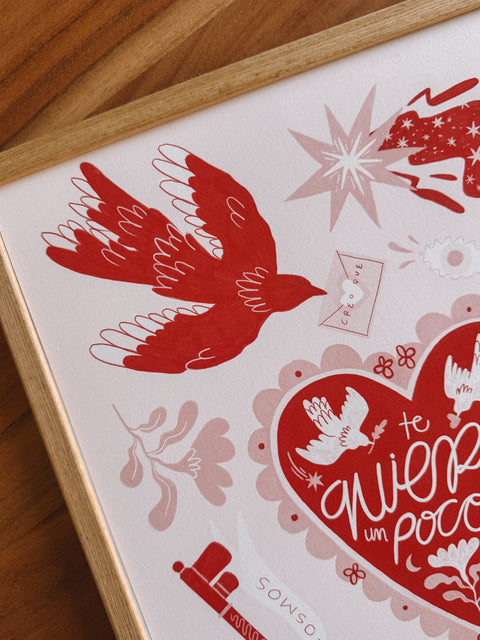 Lámina 'Te quiero un poco'