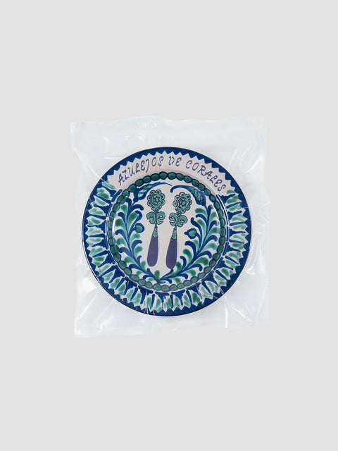 Plato de Cerámica Azulejos de Corales