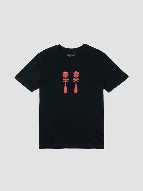 Camiseta Azulejos de Corales Negra