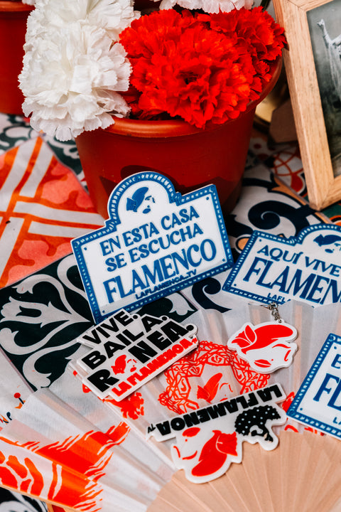 Placa "En esta casa se escucha flamenco"