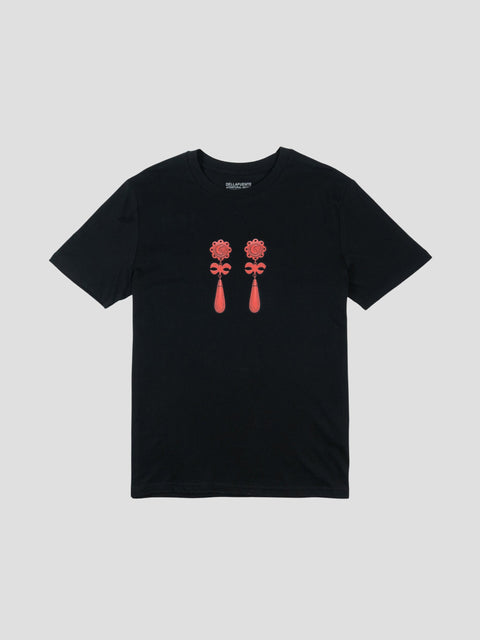 Camiseta Azulejos de Corales Negra