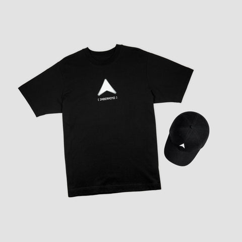 Bundle Camiseta Never Ending negra + Gorra