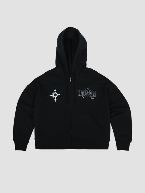 ZIP HOODIE HALO LIA KALI (BLACK)