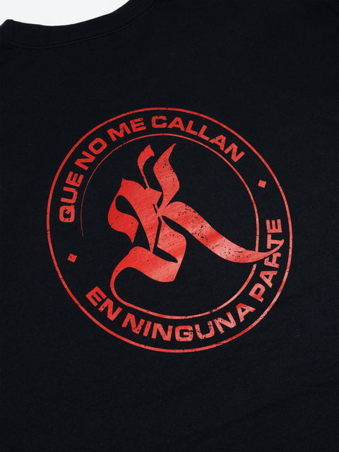 Sudadera negra logo rojo