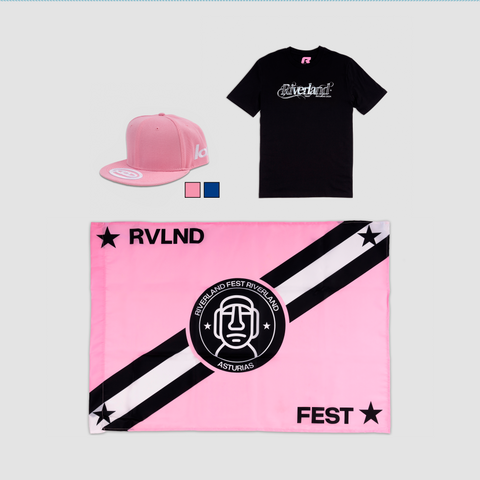 Pack Chrome Negro - Camiseta + Gorra + Bandera