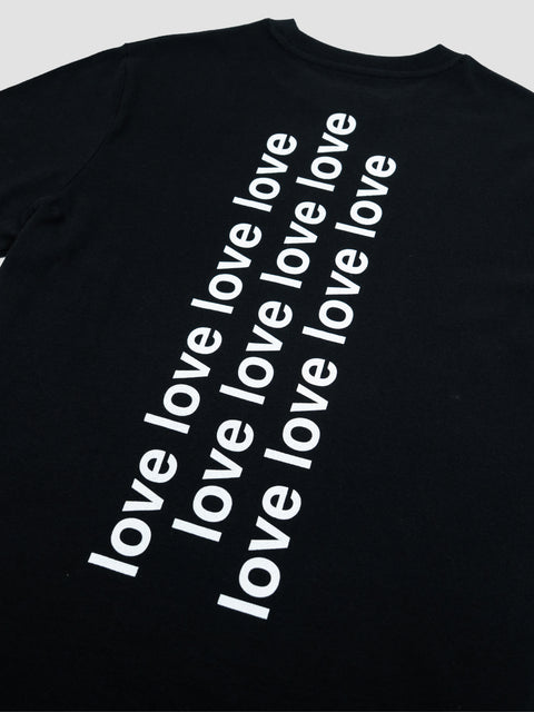 LOVE LOVE FLAKK LOVELOVELOVE / T SHIRT / BLACK