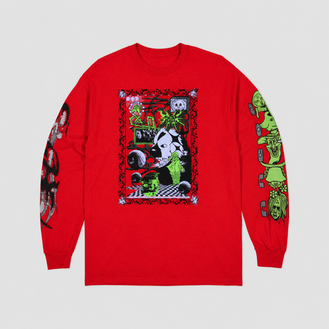Camiseta Manga Larga Roja - Los Sueños De Nube