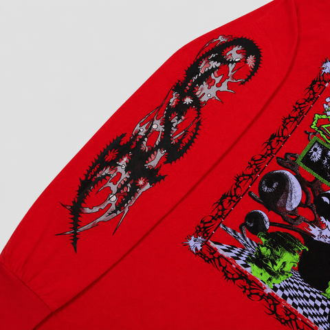 Camiseta Manga Larga Roja - Los Sueños De Nube