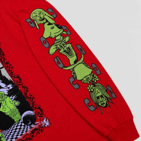 Camiseta Manga Larga Roja - Los Sueños De Nube