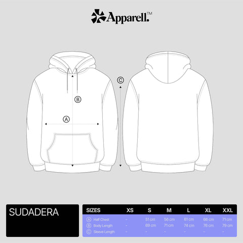 Sudadera negra logo azul