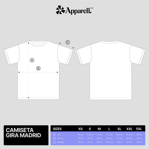 Arde Bogota, Camiseta Fin de Gira Madrid