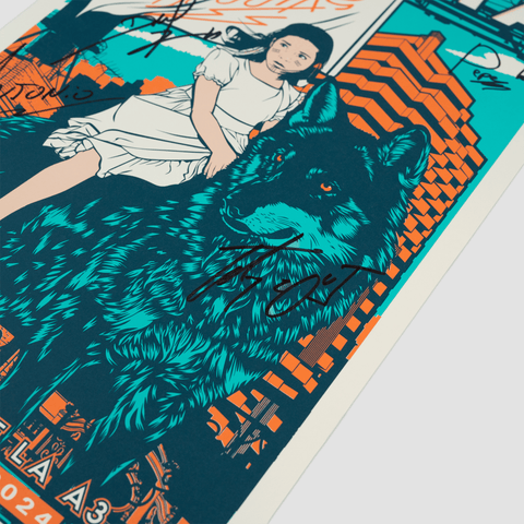 Arde Bogota, Pack 3 Carteles Firmados "Arde Bogotá Fin de Gira 2024"