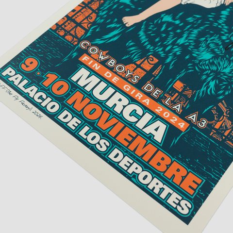 Arde Bogota, Pack 3 Carteles Firmados "Arde Bogotá Fin de Gira 2024"