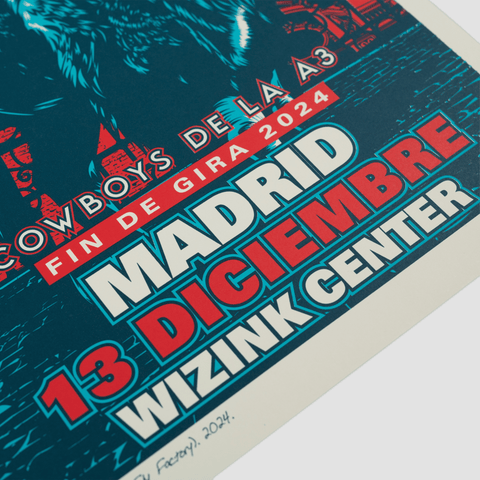 Arde Bogota, Pack 3 Carteles Firmados "Arde Bogotá Fin de Gira 2024"