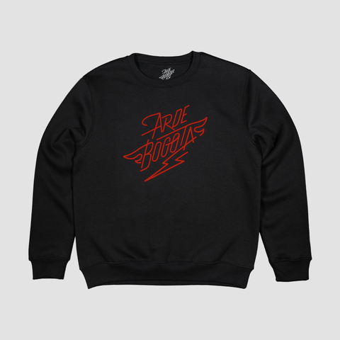 Arde Bogota, Sudadera Negra Logo Rojo
