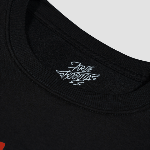 Arde Bogota, Sudadera Negra Logo Rojo