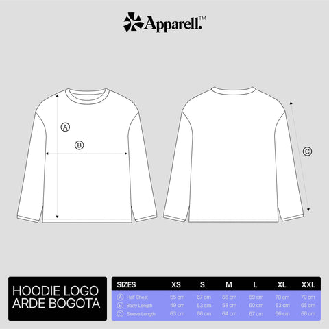 Arde Bogota, Sudadera Negra Logo Rojo