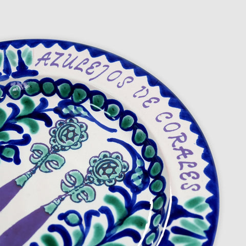 Dellafuente, Plato de Cerámica Azulejos de Corales