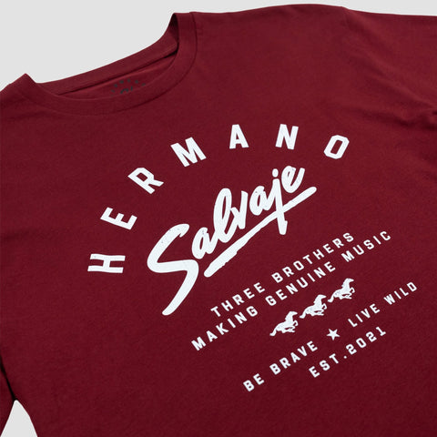 Hermano Salvaje, Camiseta Hermano Salvaje Burgundy