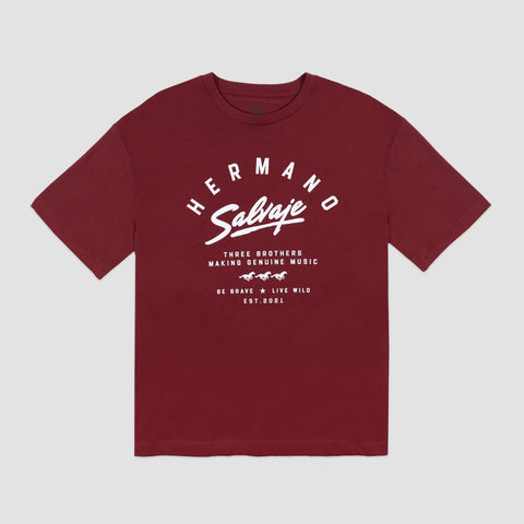 Hermano Salvaje, Camiseta Hermano Salvaje Burgundy