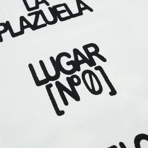 La Plazuela, Camiseta Manga Corta Blanca LUGAR Nº0 (D.L.Y)