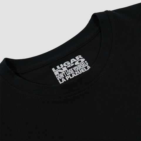 La Plazuela, Camiseta Manga Corta Negra LUGAR Nº0 (D.L.Y)