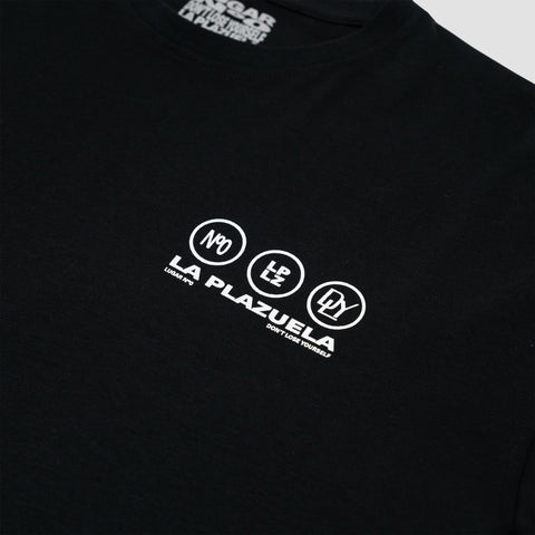 La Plazuela, Camiseta Manga Corta Negra LUGAR Nº0 (D.L.Y)