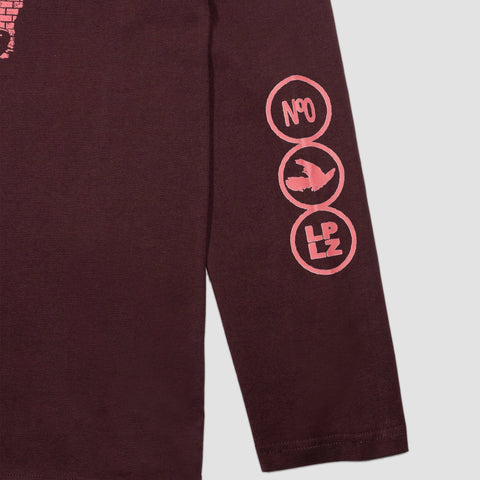 La Plazuela, Camiseta Manga Larga Burgundy LUGAR Nº0 (D.L.Y)