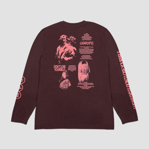 La Plazuela, Camiseta Manga Larga Burgundy LUGAR Nº0 (D.L.Y)