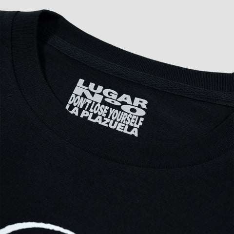 La Plazuela, Camiseta Manga Larga Negra LUGAR Nº0 (D.L.Y)