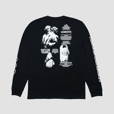 La Plazuela, Camiseta Manga Larga Negra LUGAR Nº0 (D.L.Y)