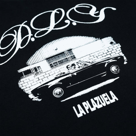 La Plazuela, Camiseta Manga Larga Negra LUGAR Nº0 (D.L.Y)