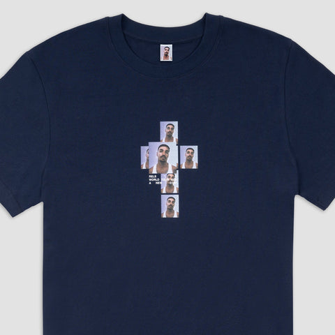 Rels B, A NEW STAR CROSS / T - SHIRT / NAVY