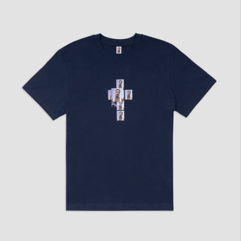 Rels B, A NEW STAR CROSS / T - SHIRT / NAVY