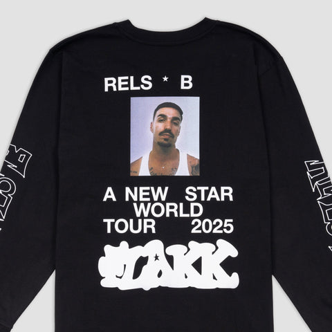 Rels B, A NEW STAR FULL / LONG SLEEVE / BLACK