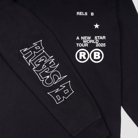 Rels B, A NEW STAR FULL / LONG SLEEVE / BLACK