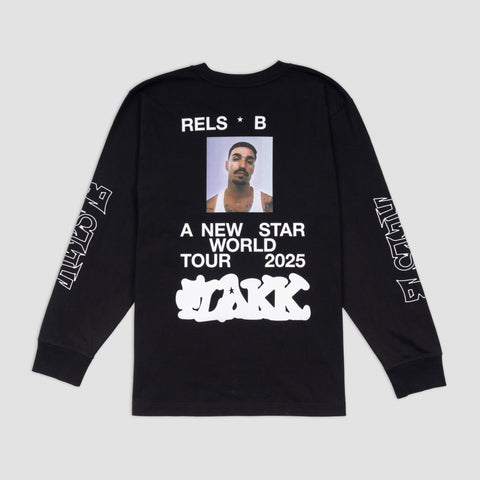 Rels B, A NEW STAR FULL / LONG SLEEVE / BLACK