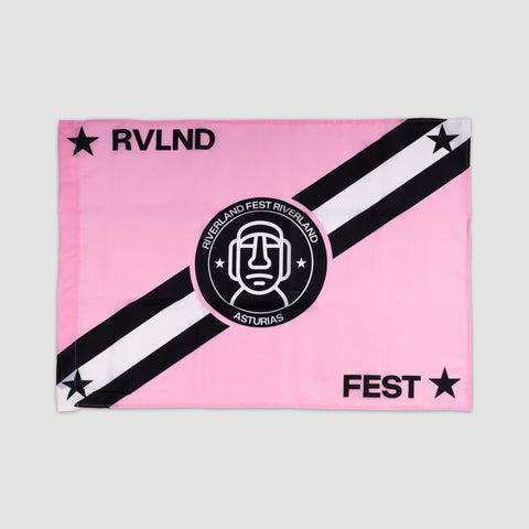 Riverland Fest, Pack Chrome Negro - Camiseta + Gorra + Bandera